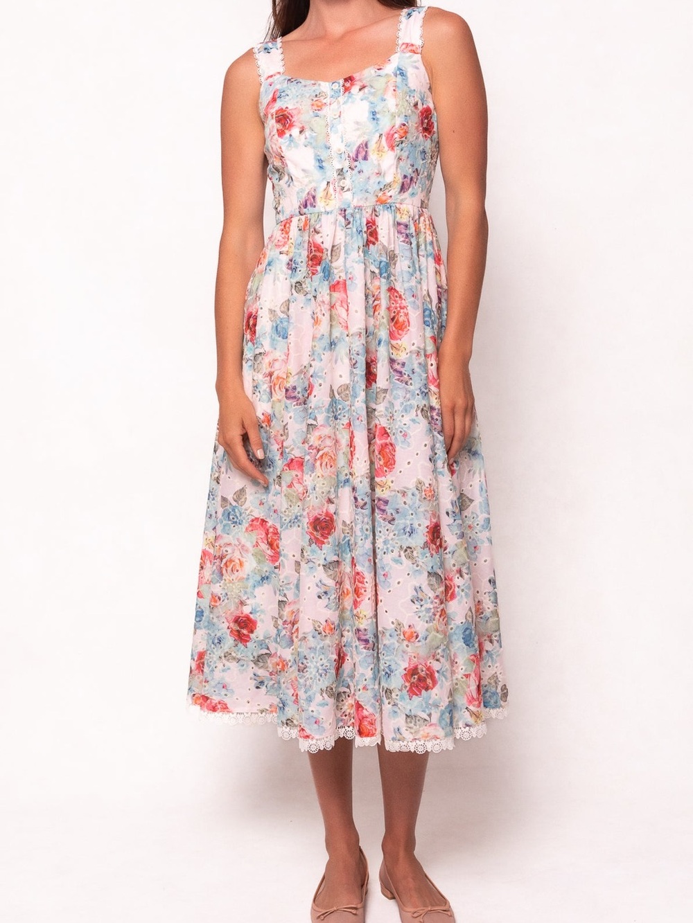 Ivy city co Penny Tank Midi Dress in Multicolor Floral- send an offer ❤️✨🌸